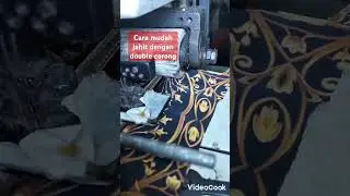 Cara jahit mudah dan rapih dg 2 corong yang berbeda #fashion #carajahit #tutorial #tutorialmenjahit