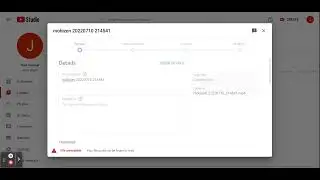 File unreadable in YouTube Studio