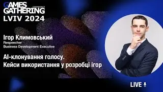 AI voice cloning. Game production use cases [Ігор Климовський]