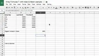 Array Formulas 7   Index and Match