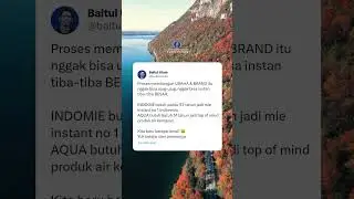 MEREKA BUTUH 50 TAHUN UNTUK MEMBANGUN BRAND ⁉️ Aqua & Indomie