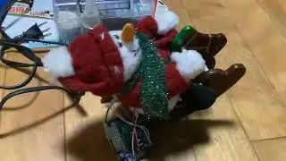 クリスマスおもちゃを自作サウンドカードで修理中