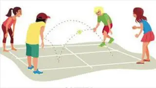 4 square badminton
