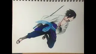 Speed Drawing Sasuke Uchiha in Naruto