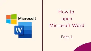 HOW TO OPEN MS WORD IN LAPTOP || HOW TO OPEN MS WORD IN COMPUTER || MS WORD || MICROSOFT WORD