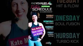 SUBSCRIBE for daily live-streamed classes! #findyourlifefitness #katemcdee