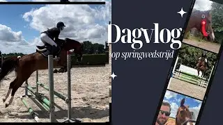 Op springwedstrijd met mijn dressuurpaard 😱