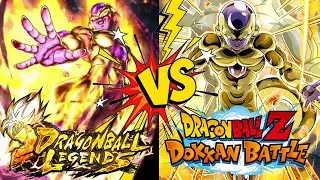 Ultra Vs Lr! Golden Frieza! ( Side by Side ) Comparison! DB Legends and Dokkan Battle