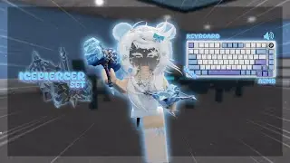 PLAYING MM2 WITH ICEPIERCER SET *Keyboard ASMR*