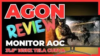 AOC AGON AG323FCXE - MONITOR GAMER TOP 165HZ 1MS - RGB - TELA CURVA