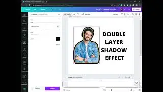 Canva Double Shadow Effect