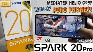 PUBG Mobile Game Test on TECNO Spark 20 Pro (8/256) 120Hz | MAX SETTINGS?? PUBG PHONE!!!