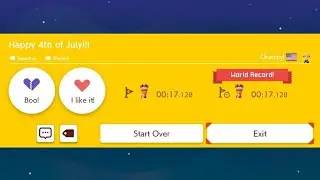 Getting WR on @EmSwizzle's 4th of July level (17.128)