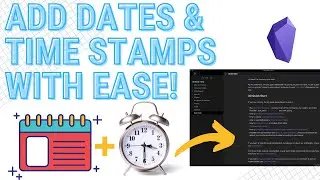 Quick Tip - Adding Dates and Time Stamps