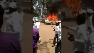भिमा कोरेगांव दंगल Bhima koregaon live fotage 8
