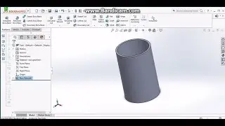 Basic 4  How to Make a Hollow Cylinder in SolidWorks