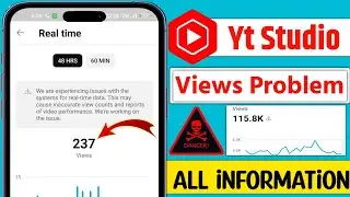 We are experiencing issues with the systems for realtime data yt studio || realtime data problem