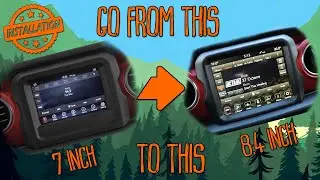 Jeep Gladiator JT or Wrangler JL Factory Uconnect Radio swap from 5 or 7 inch to 8.4