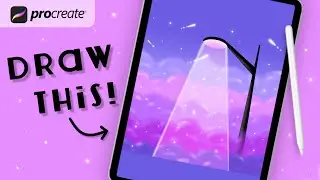 Procreate Step by Step Tutorial - Light up the Night Sky