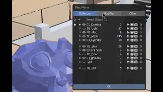 Blender Addon : Misc_Menu [Pop-Up Collection, Modifier Menu]