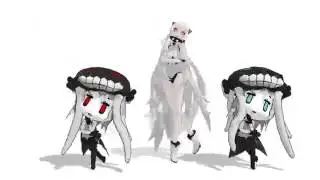【艦これMMD】シュレディンガイガーのこねこ [飛行場姫 x ヲ級 ]