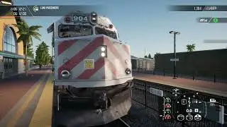 Driving the U.S.A calTrain union Pacific coast train!! train sim world 2