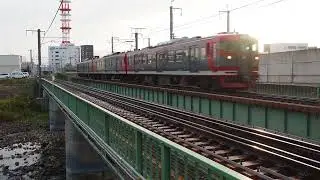【4K】イイジョイント音！朝日の善光寺平を疾走するしなの鉄道115系