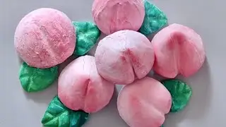 Peach Plaster Clay Cracking - Satisfying ASMR