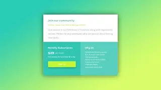 HTML & CSS (Flexbox and Grid) | single price grid component