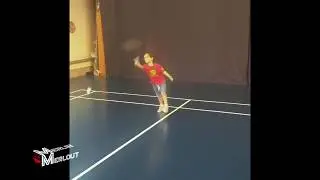 Uncoordinated racket kid