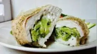 Chicken stuffed with broccoli