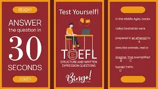 TOEFL QUIZ #06 TOEFL Structure and Written Expression Questions (Parallel Structure)