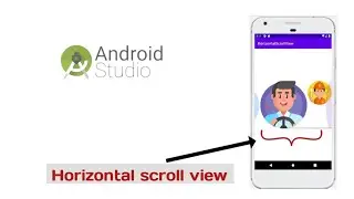 Horizontal scroll view in Android | Hindi
