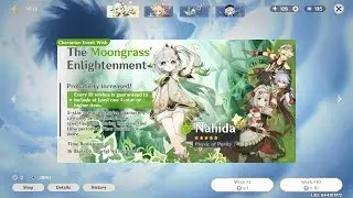 PULLING FOR NAHIDA /dendro archon/kusanali gacha Genshin Impact