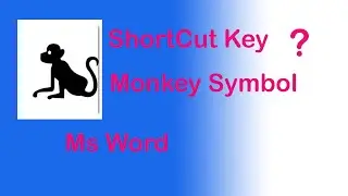 Monkey Symbol Shortcut In Ms Word
