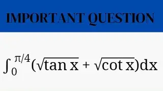 Most important question of integration  ch 7 example 41 || Integration || ch 7 example 39