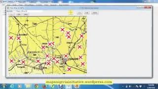 Calibrating a scanned paper map using MAPC2MAPC