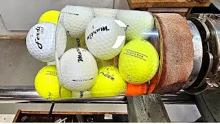 Turning GOLF BALLS into a coffee mug. Its Alive!