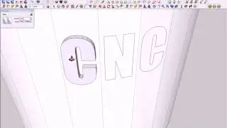 Putting 3D Letters on a cylinder in Sketchup  like a CNC