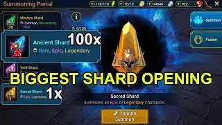 100 ANCIENT SHARDS + 1 SACRED SHARD OPENING - RAID: Shadow Legends - Episode 24