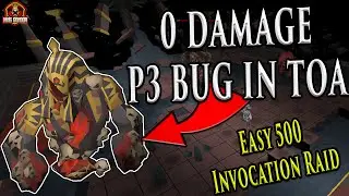 INSANE TOA P3 BUG ZERO FLOOR DAMAGE WARDENS OSRS  RUNESCAPE !FIXED!