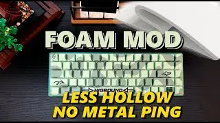 keyboard foam mod process (no talking🤫)  | asmr modding + peek + sound test 🛠️👀🔊