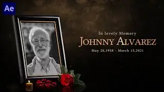 Funeral Memorial Card In After Effects | After Effects Tutorial | Effect For You
