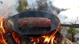 Cooking on a Fire - Bushcraft Breakfast
