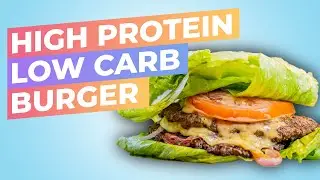 High Protein Burger Recipe | PE Diet Example Meal | A Low Carb Recipe for Weight Loss