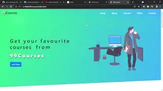 99Courses  | An e-learning responsive website template using HTML, CSS and Bootstrap. | Sahoochinmay