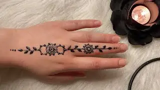 نقش حنه سهل وبسيط || simple arabic henna desgin || Mehndi Desgins