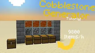 Simple Cobblestone Generator (9800 Items\h!) | Minecraft 1.19.2