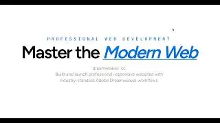 Adobe Dreamweaver Creative Cloud | Build Responsive Websites with HTML, CSS, and Dreamweaver