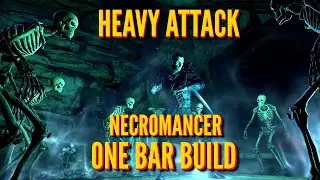 Heavy Attack Necromancer One Bar PVE Oakensoul Build (Firesong DLC)